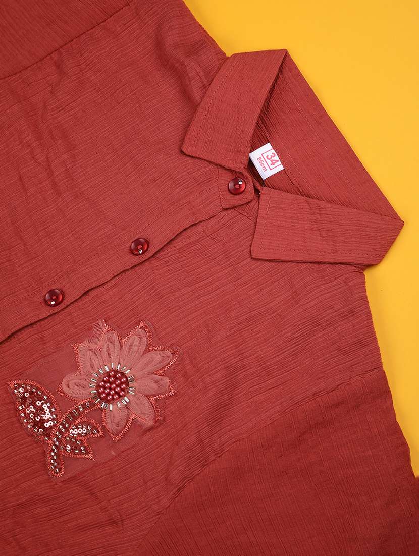 girls self designed short sleeve top - 22295949 -  Standard Image - 3