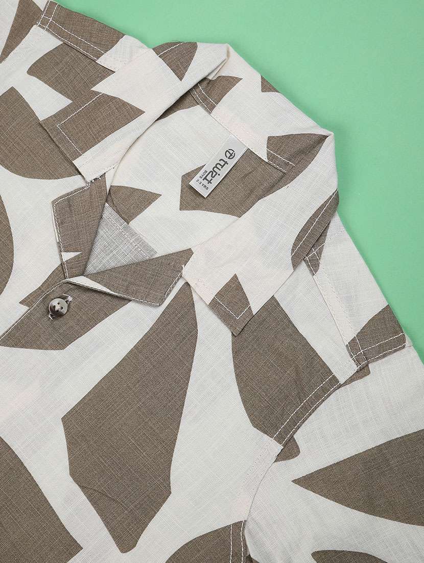 boys printed collared short sleeve shirt - 22295993 -  Standard Image - 3