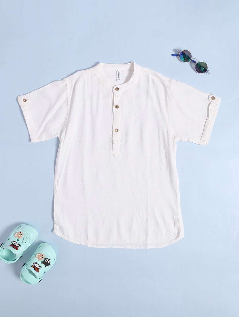 white cotton shirt
