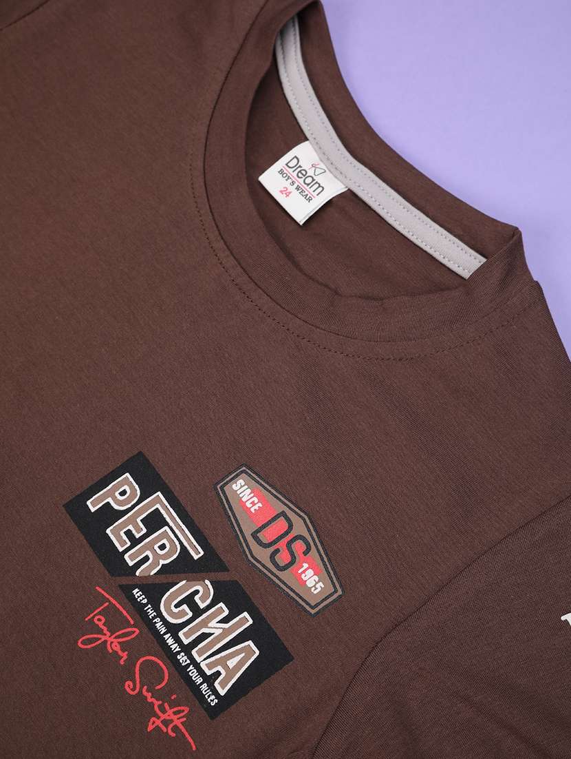 boys printed t-shirt & shorts co-ords set - 22296154 -  Standard Image - 3