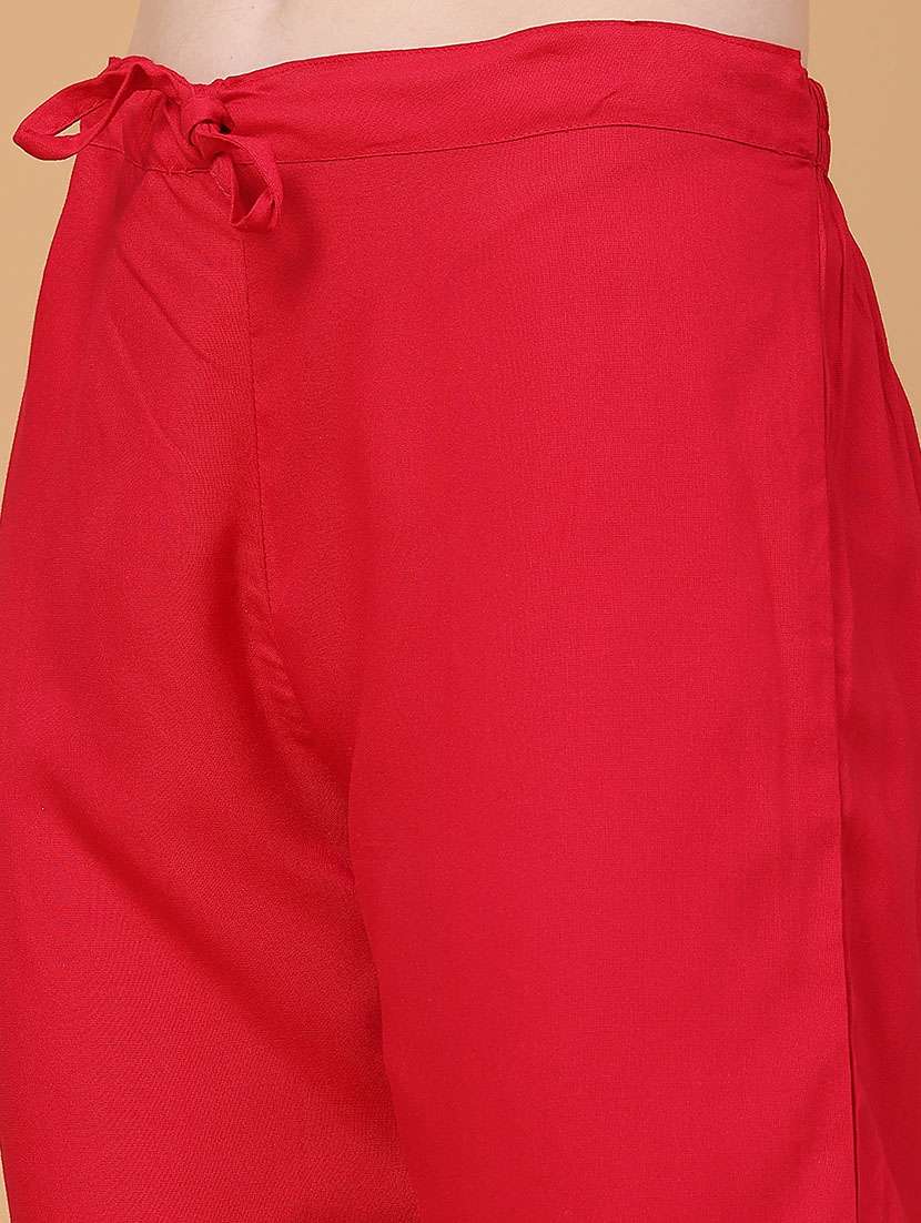 women floral three quarter sleeve kurta pant with dupatta set - 22296199 -  Standard Image - 5