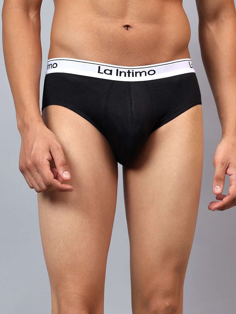 men solid hipster brief