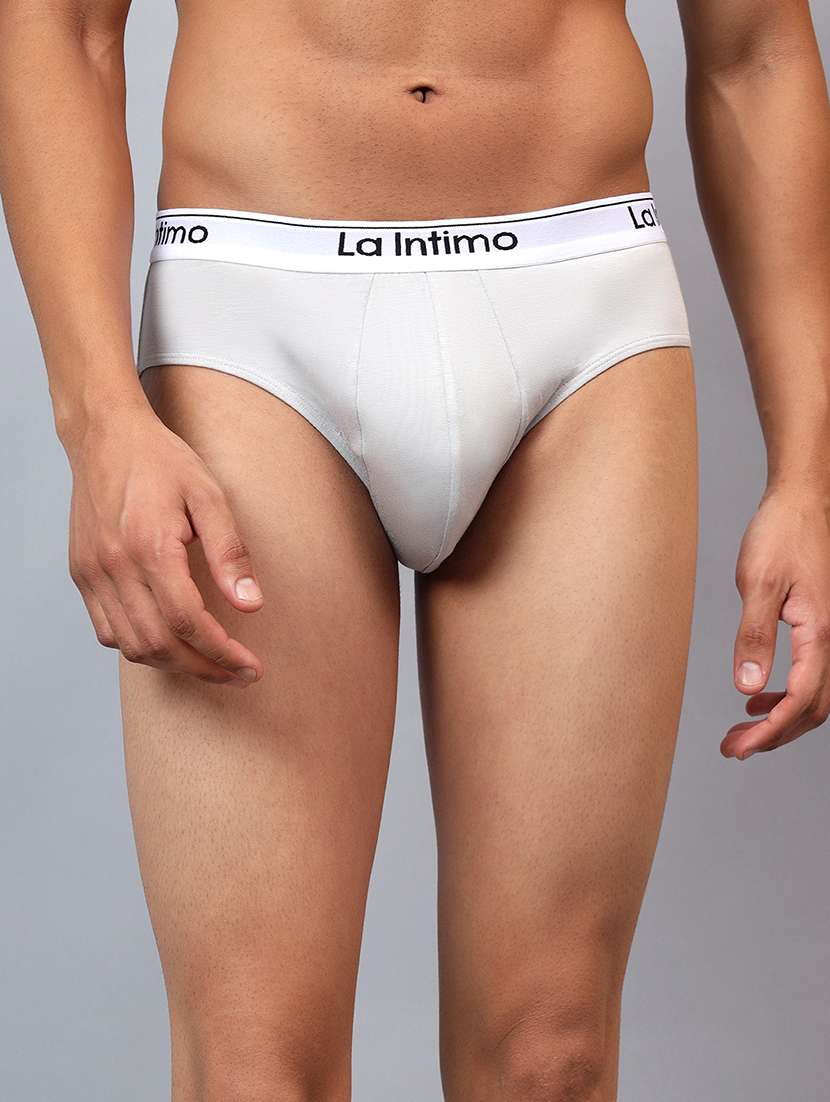 men solid hipster brief