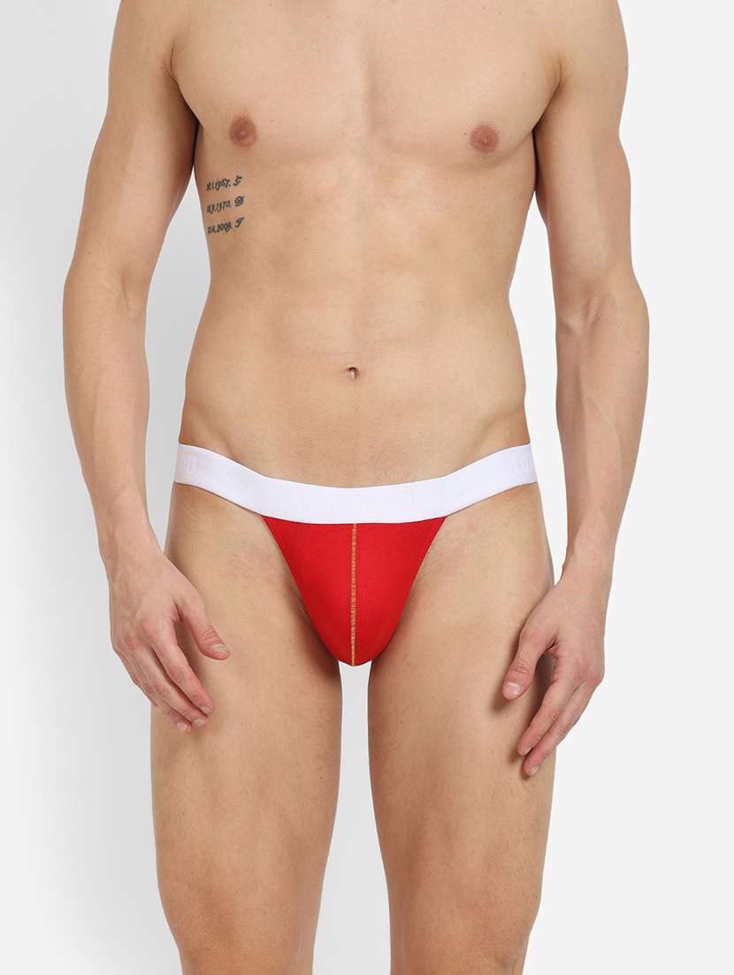 men solid thongs brief