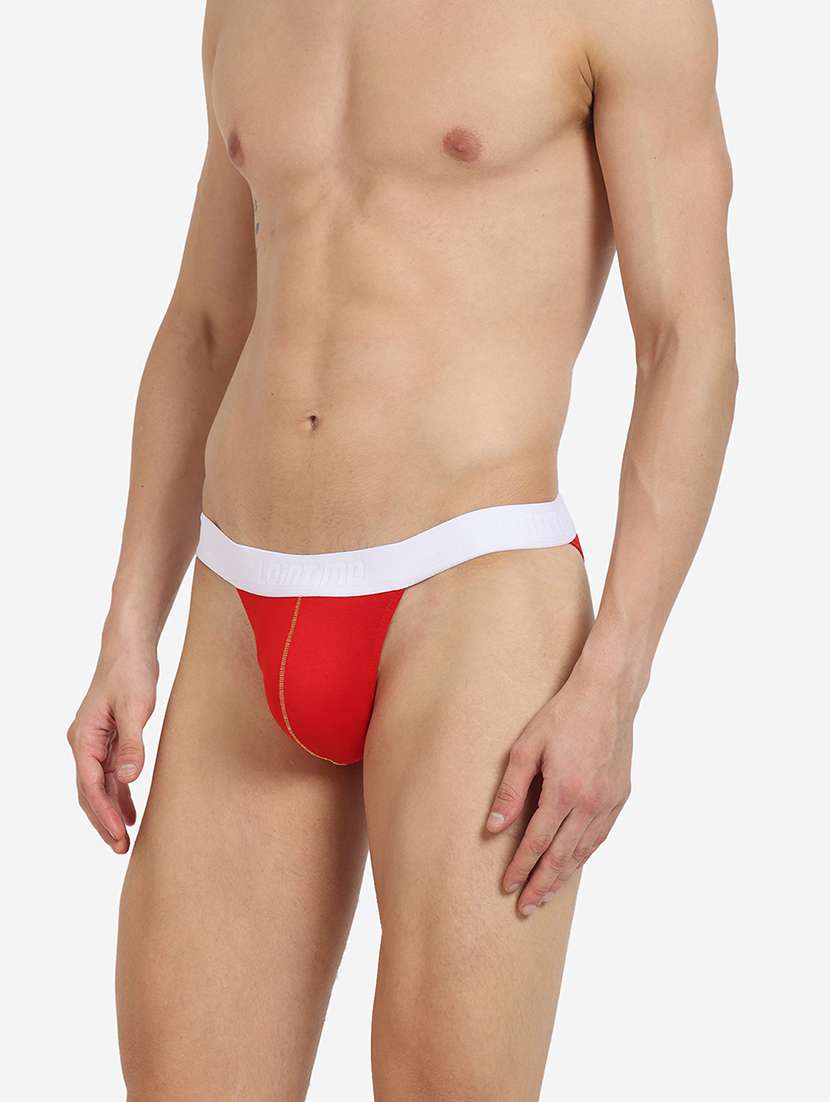 men solid thongs brief - 22296449 -  Standard Image - 3
