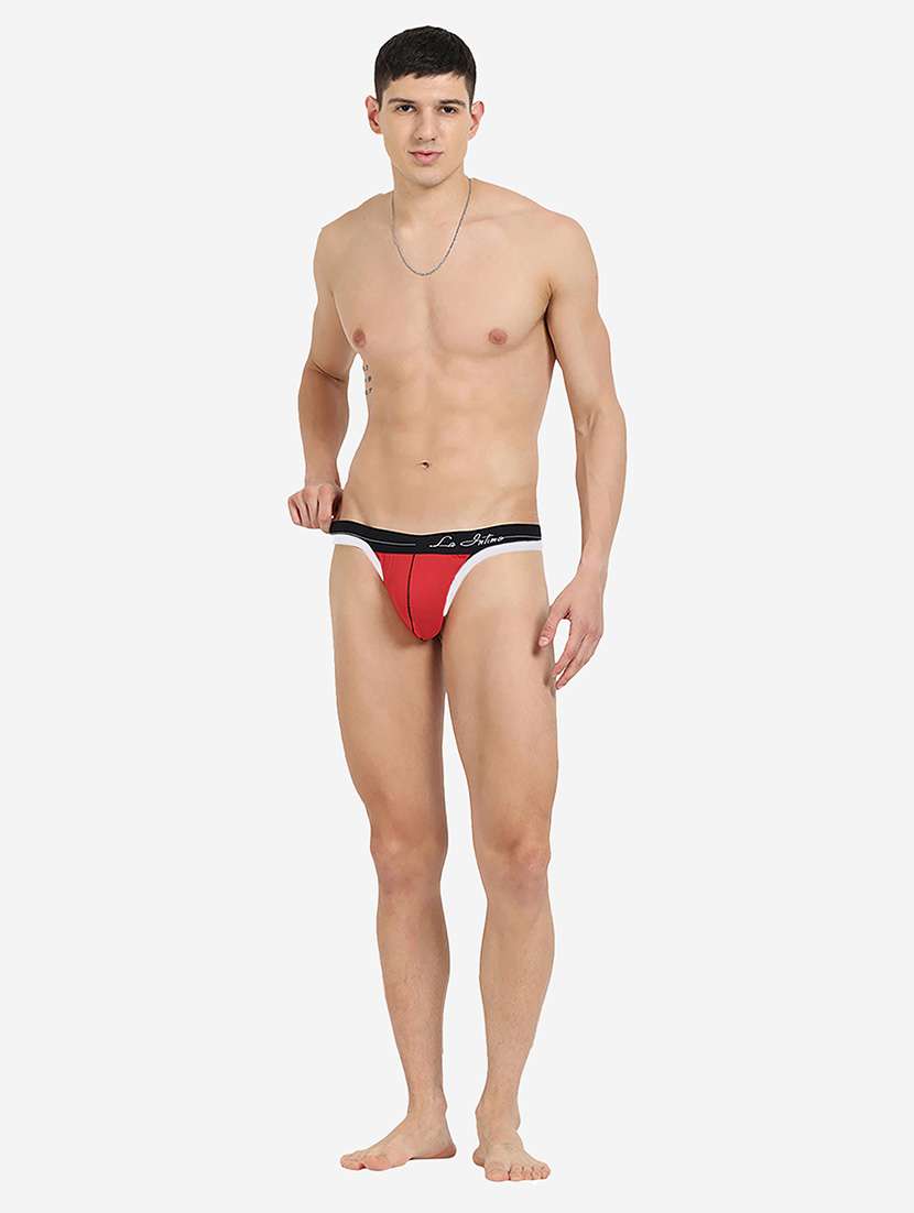 men solid thongs brief - 22296467 -  Standard Image - 3