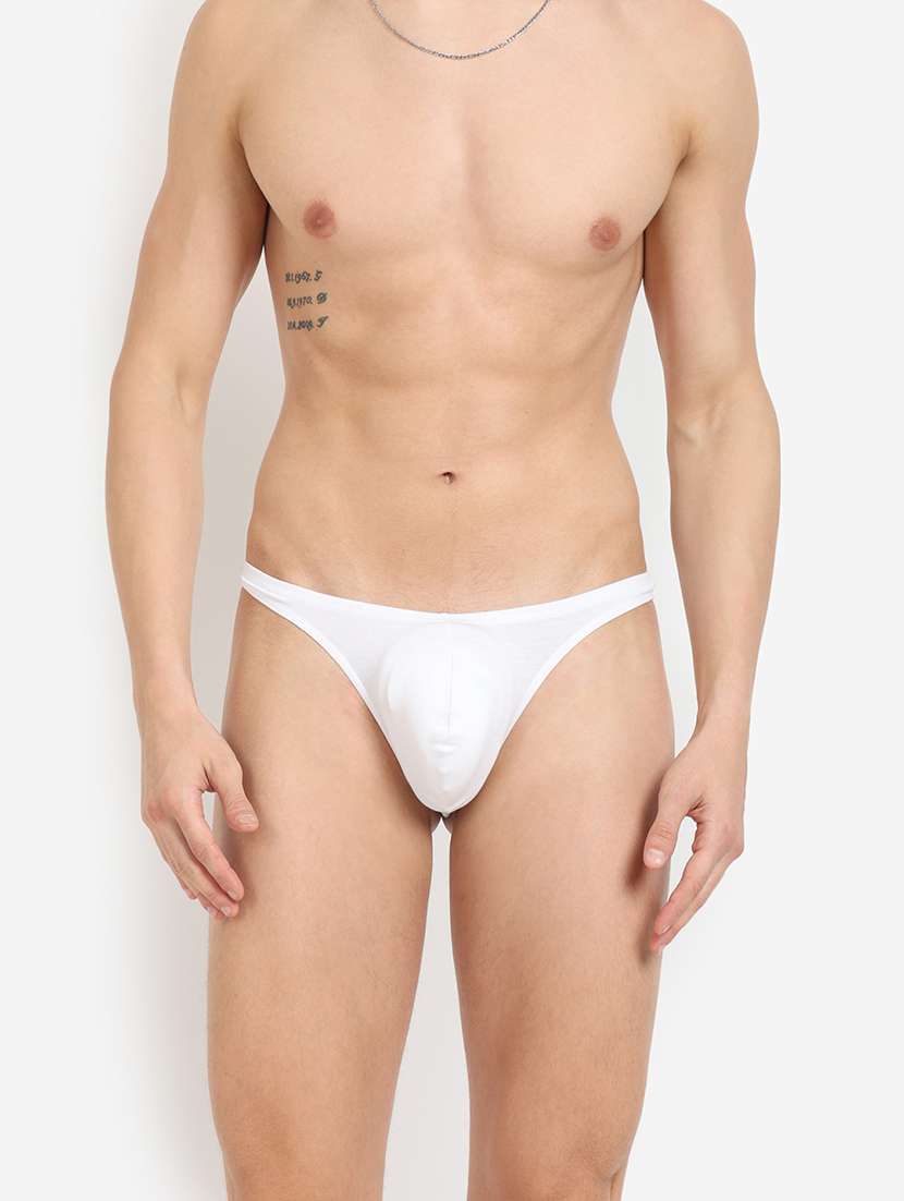 men solid thongs brief