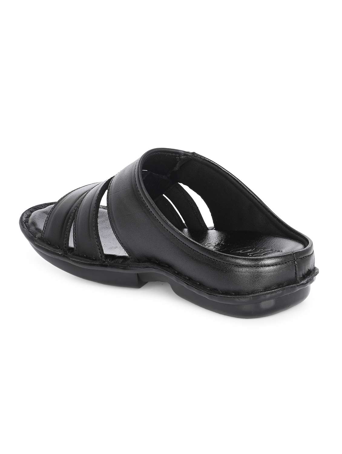 men black slip on sandal - 22296505 -  Standard Image - 3