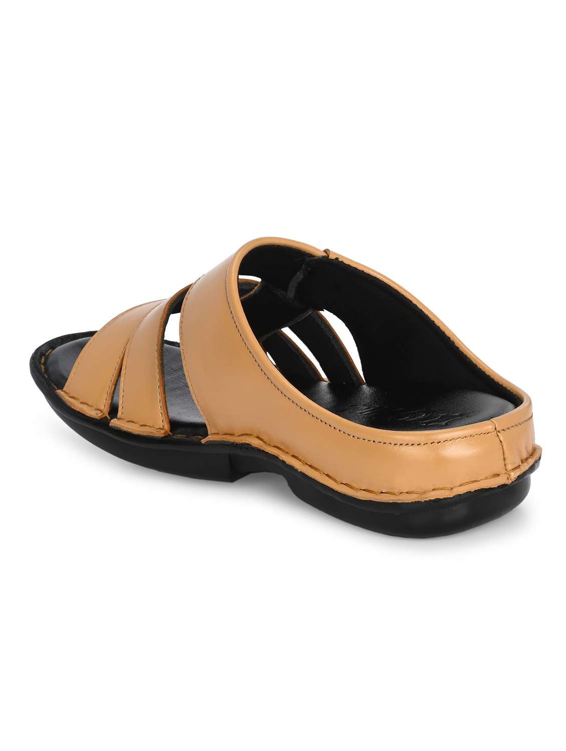 men tan slip on sandal - 22296506 -  Standard Image - 3