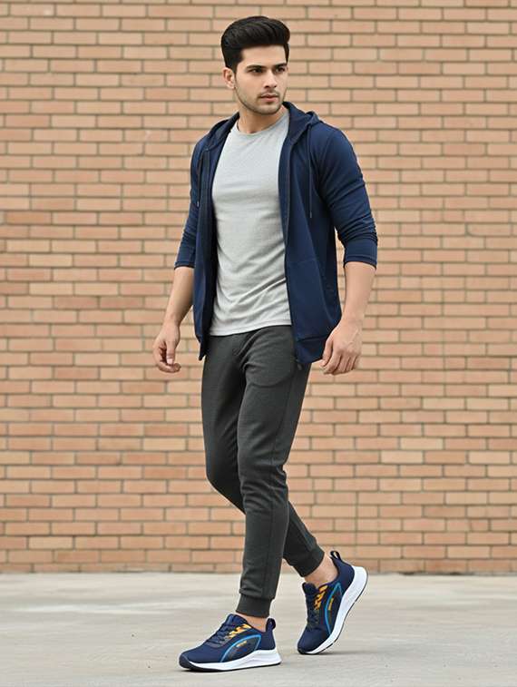 men solid lace up sport shoes - 22296507 -  Standard Image - 5