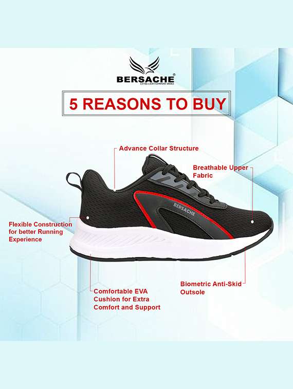 men black lace up sport shoes - 22296508 -  Standard Image - 3