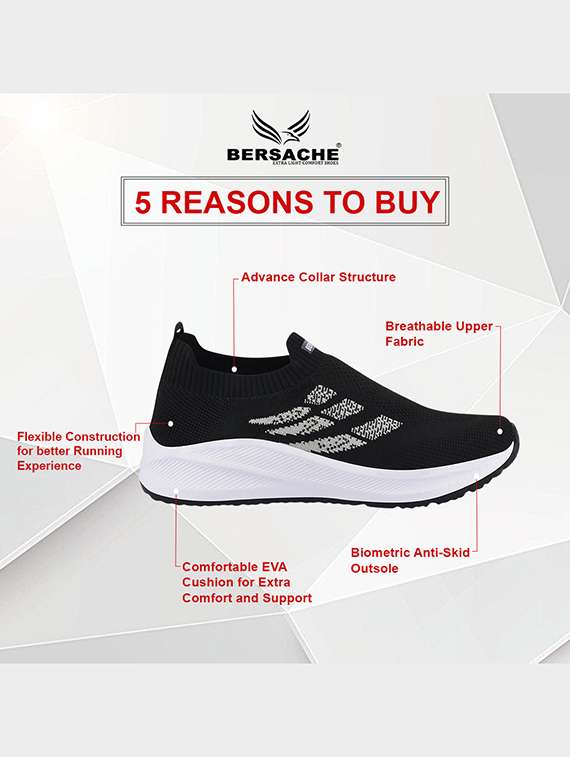 men printed slip on sport shoes - 22296516 -  Standard Image - 3