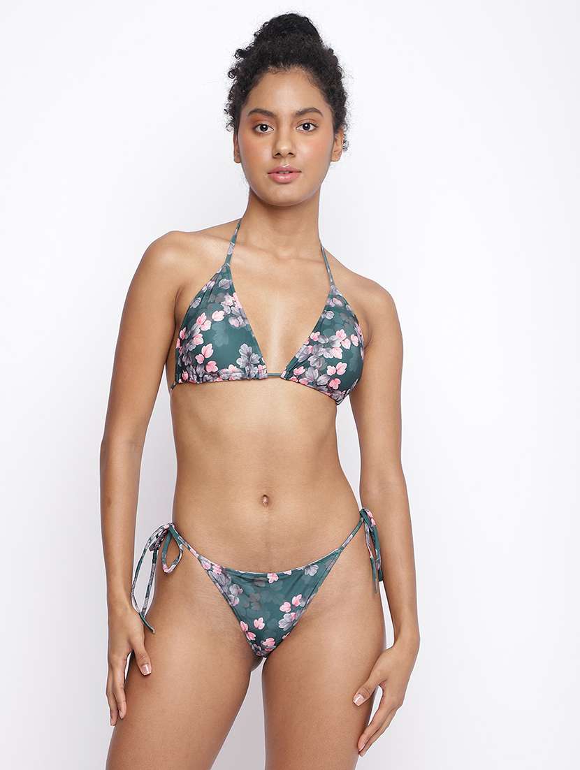 women printed swimwear bikni set