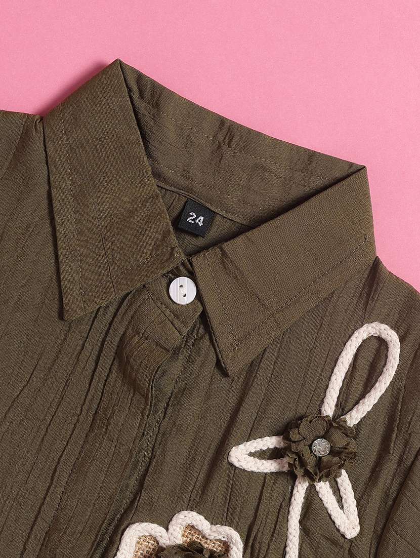 olive cotton  top - 22296706 -  Standard Image - 3
