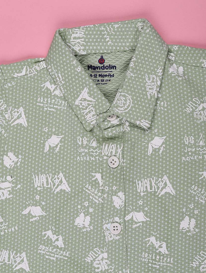 boys shirt and shorts co-ord set - 22296767 -  Standard Image - 3