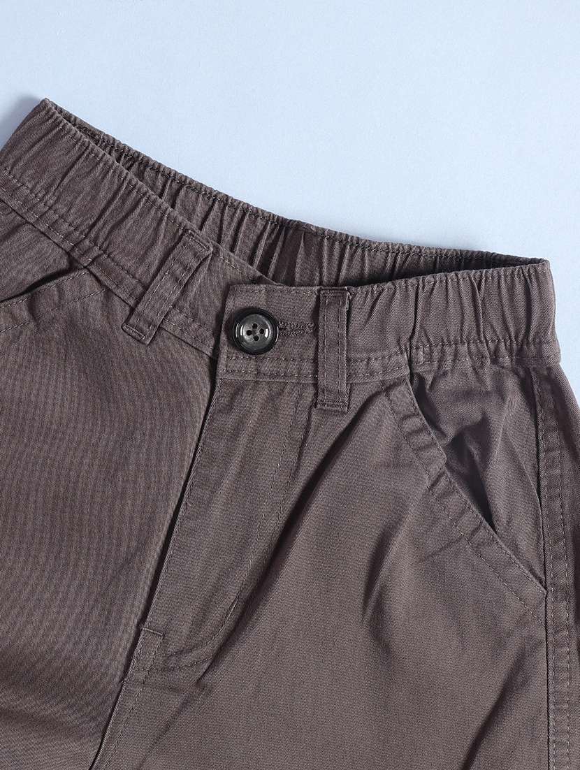 girls solid mid rise regular fit cargo - 22296855 -  Standard Image - 3