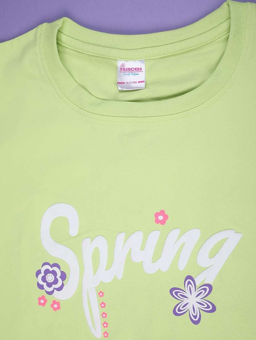 girls printed short slevee tee - 22296883 -  Standard Image - 3