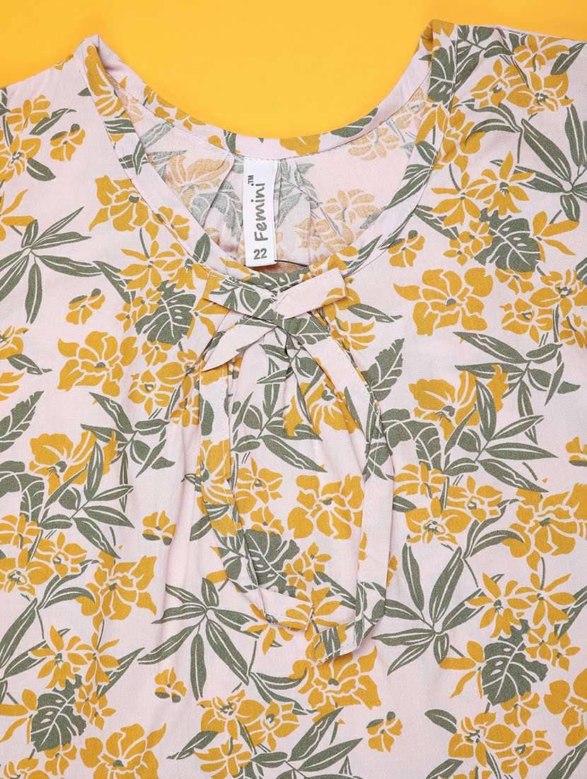 girls floral print top and short set - 22296951 -  Standard Image - 3