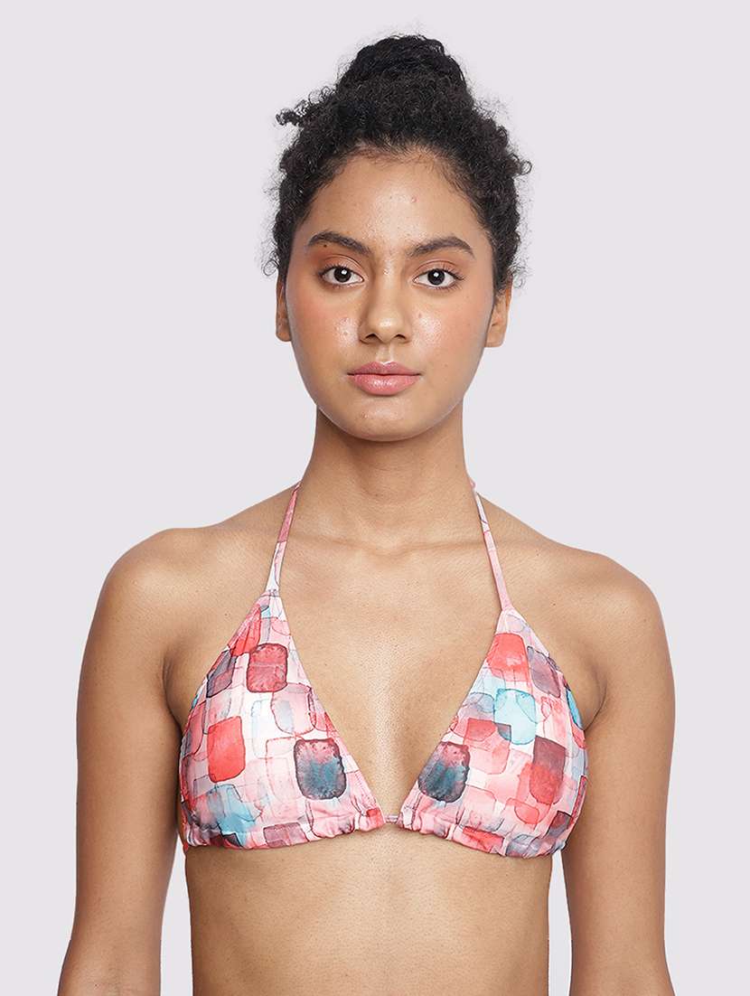 women printed halter neck sleeveless top - 22297177 -  Standard Image - 3