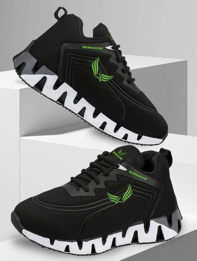 boys solid lace up sports shoe