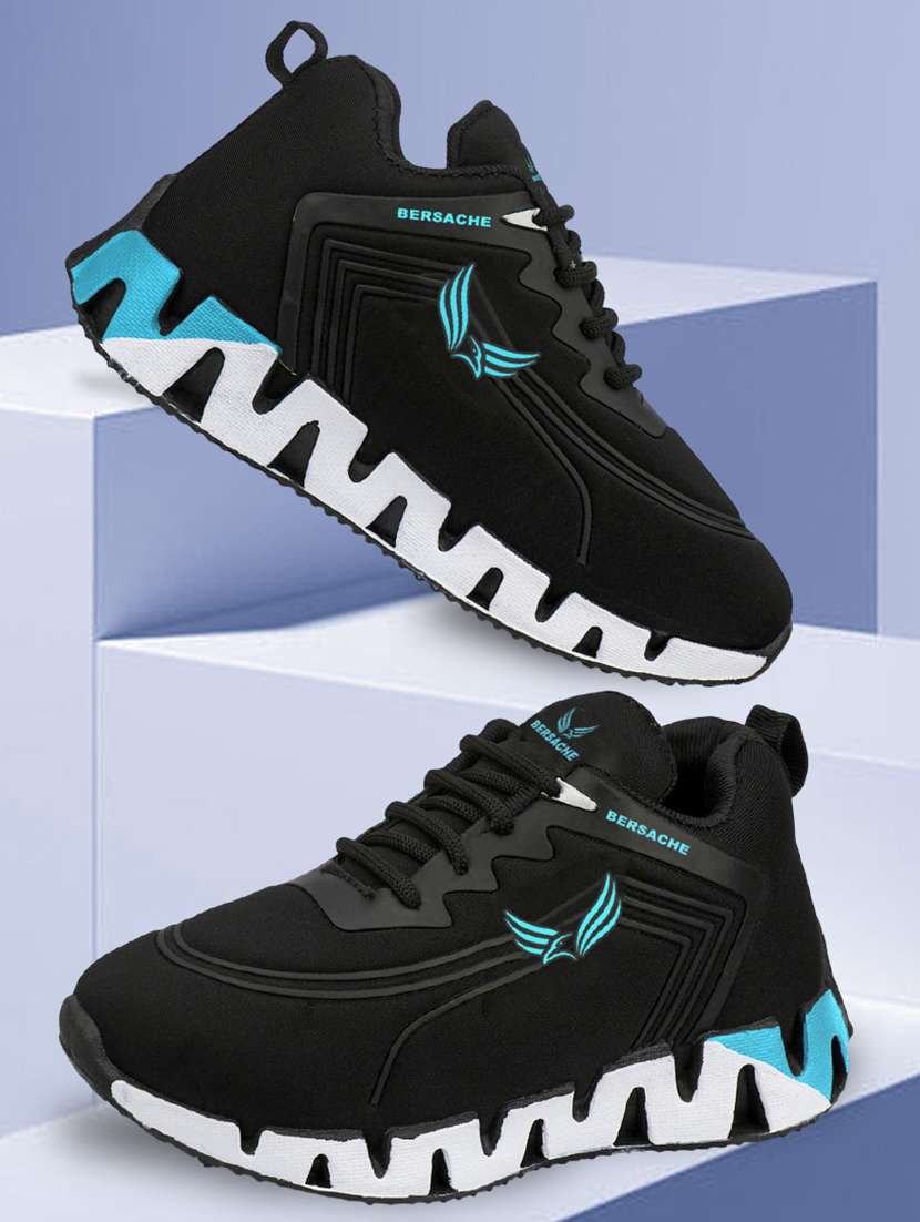 boys solid lace up sports shoe