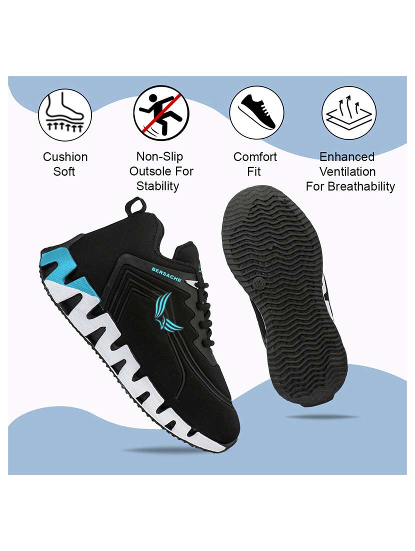 boys solid lace up sports shoe - 22297182 -  Standard Image - 5