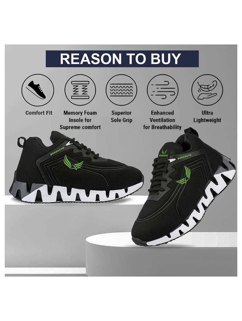 boys solid lace up sports shoe - 22297183 -  Standard Image - 3