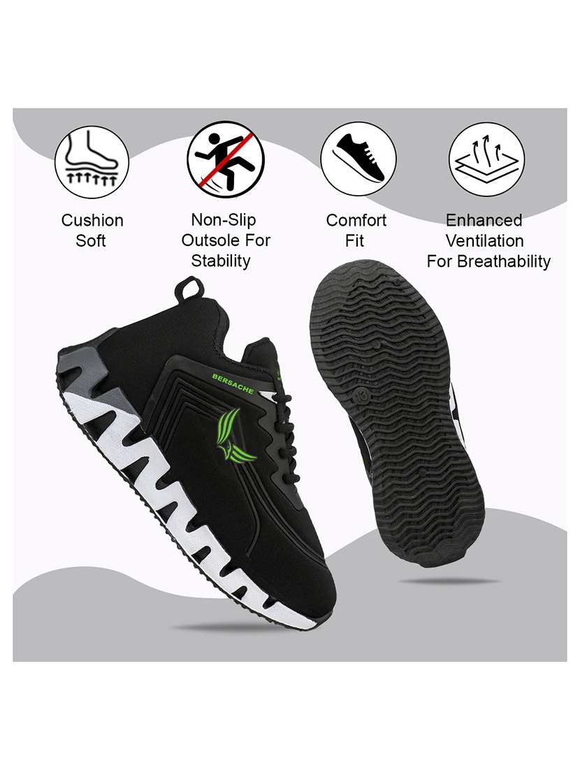 boys solid lace up sports shoe - 22297183 -  Standard Image - 5