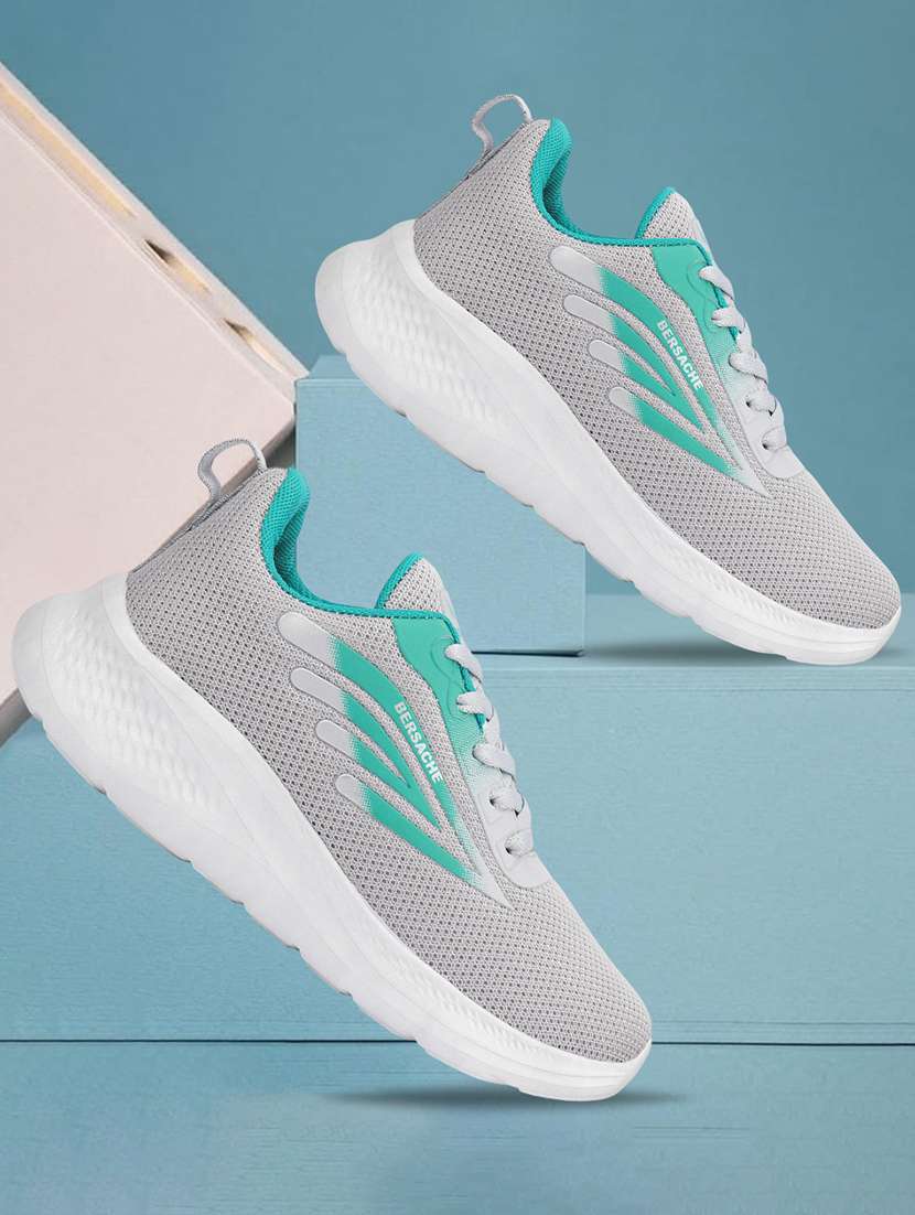 women solid lace-up sports shoe