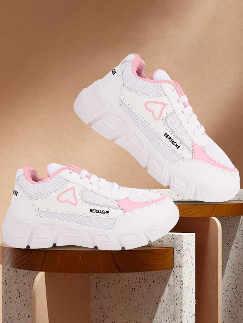 women solid lace-up casual shoe