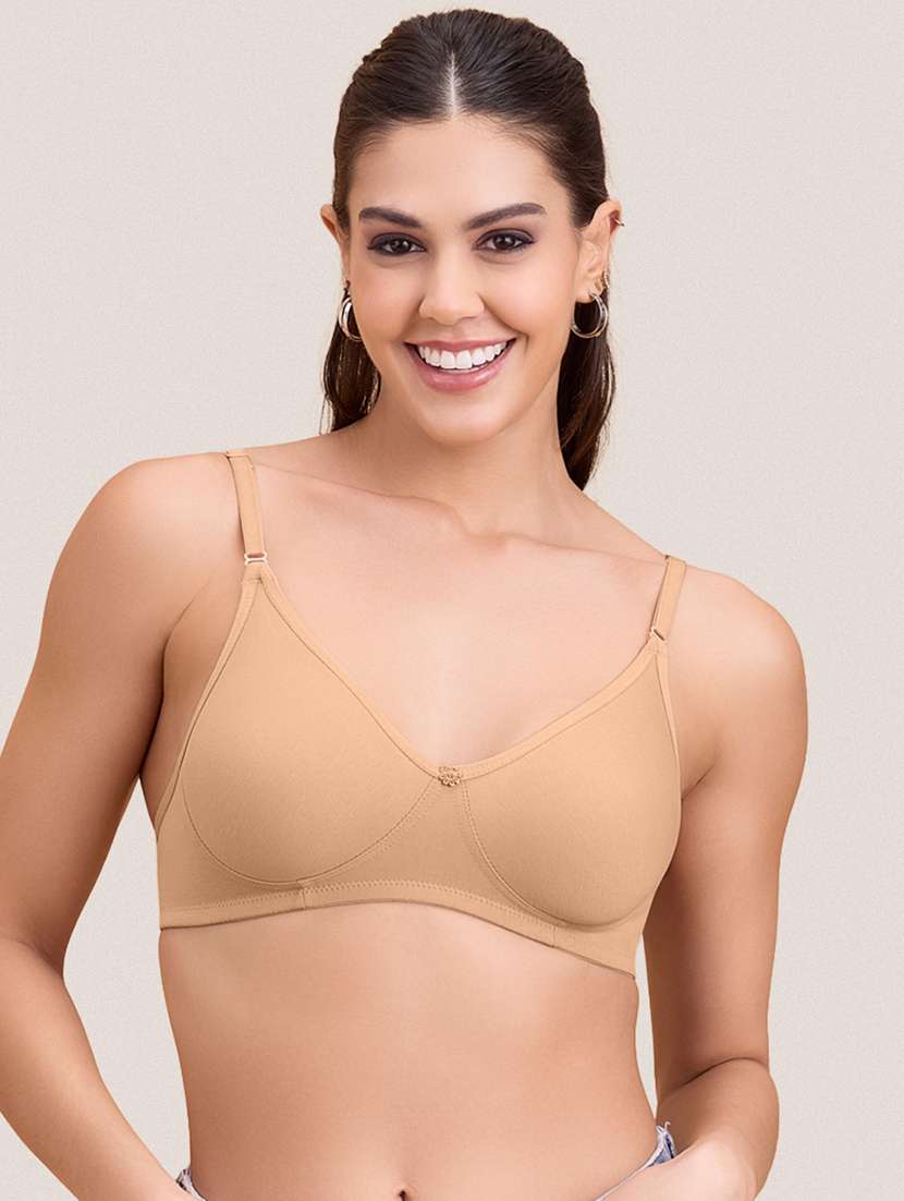 women pack of 2 solid non padded bra - 22297260 -  Standard Image - 3