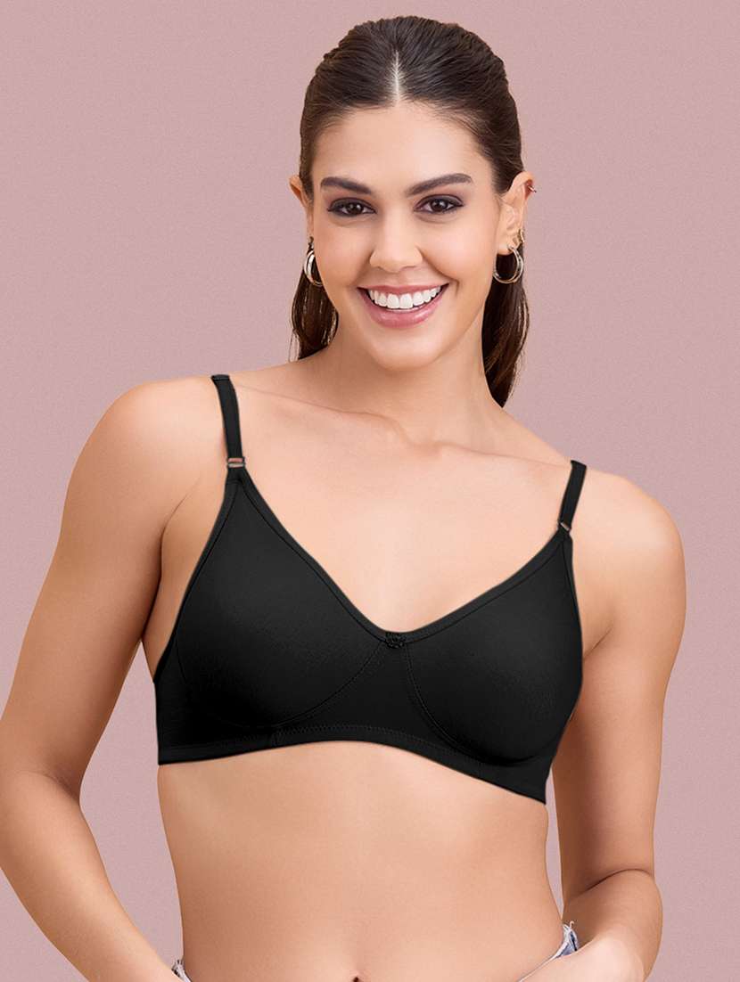 women pack of 2 solid non padded bra - 22297261 -  Standard Image - 3