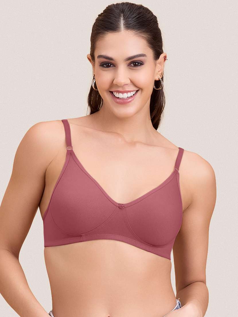 women pack of 5 solid non padded bra - 22297262 -  Standard Image - 3