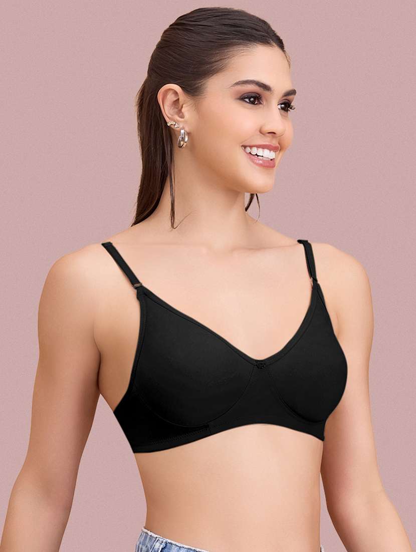 women pack of 2 solid non padded bra - 22297263 -  Standard Image - 5