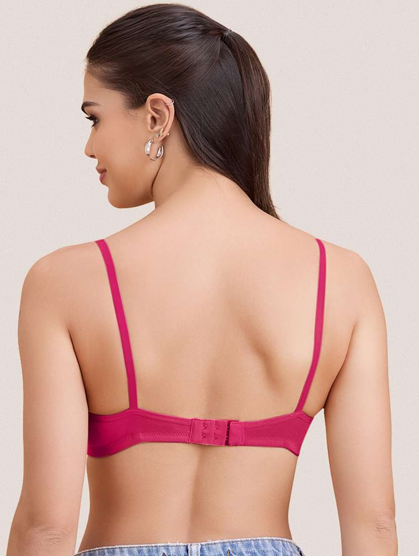 women pack of 2 solid non padded bra - 22297265 -  Standard Image - 3