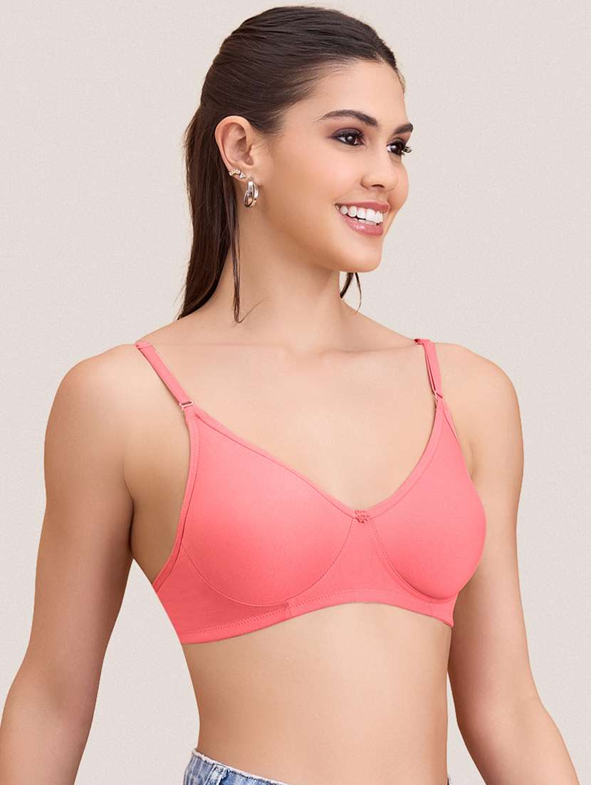women pack of 2 solid non padded bra - 22297265 -  Standard Image - 5