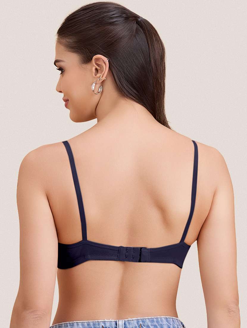 women pack of 3 solid non padded bra - 22297282 -  Standard Image - 3