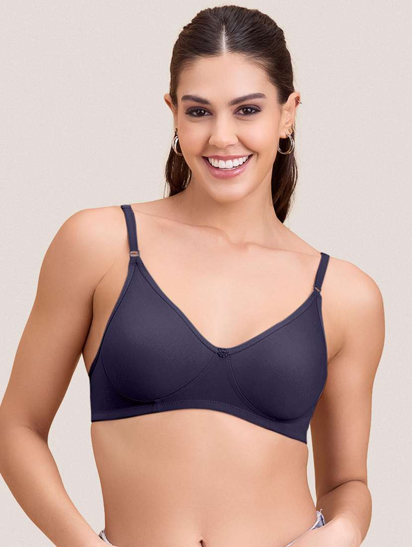 women pack of 3 solid non padded bra - 22297284 -  Standard Image - 3