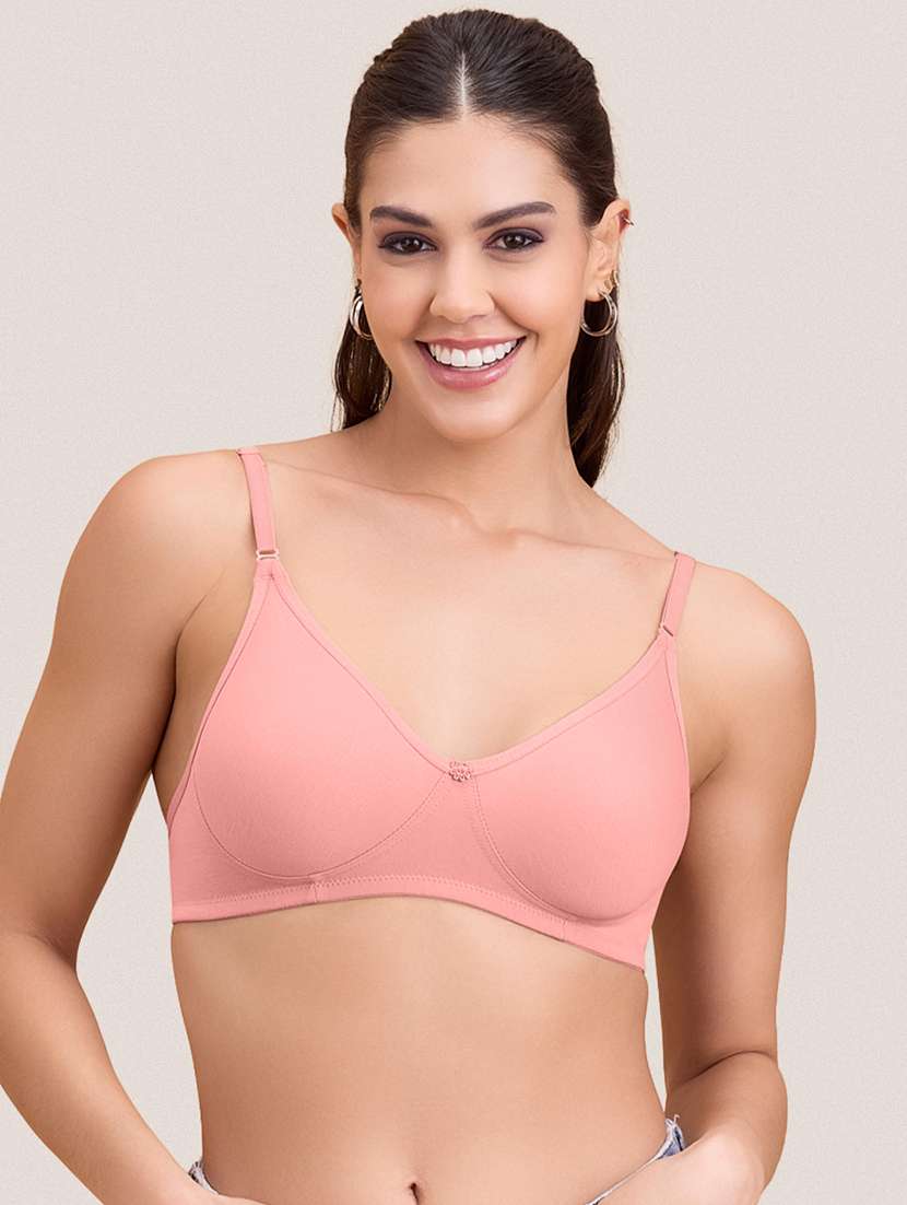 women pack of 3 solid non padded bra - 22297284 -  Standard Image - 5