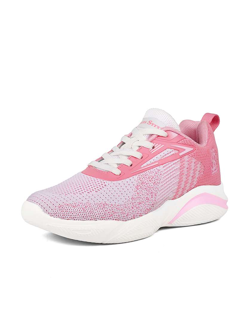 women pink lace-up sports shoe - 22297401 -  Standard Image - 3