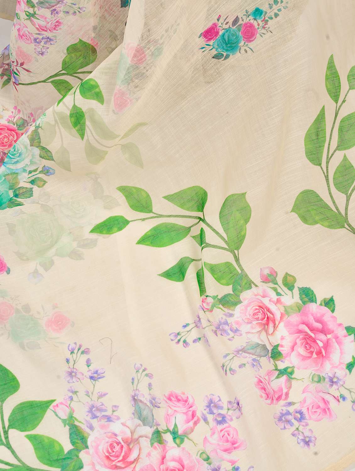 women floral printed ready to wear saree with blouse - 22297539 -  Standard Image - 5