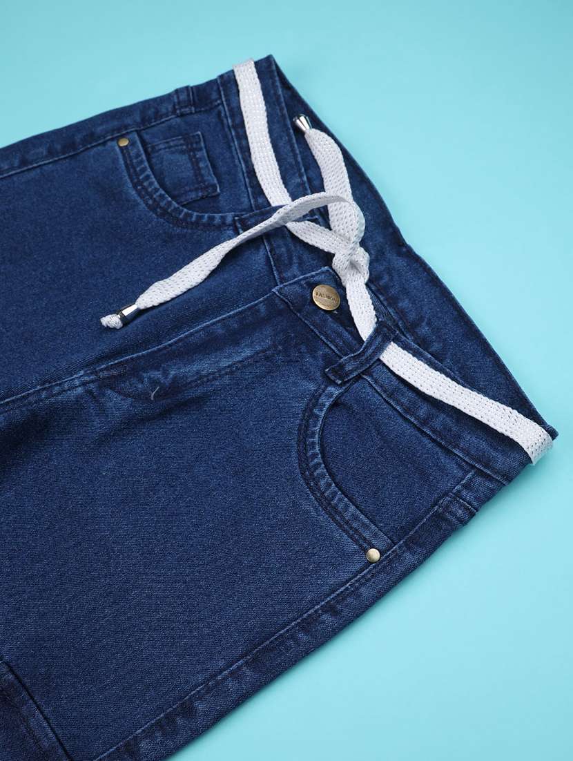 blue poly cotton plain jean - 22297976 -  Standard Image - 3