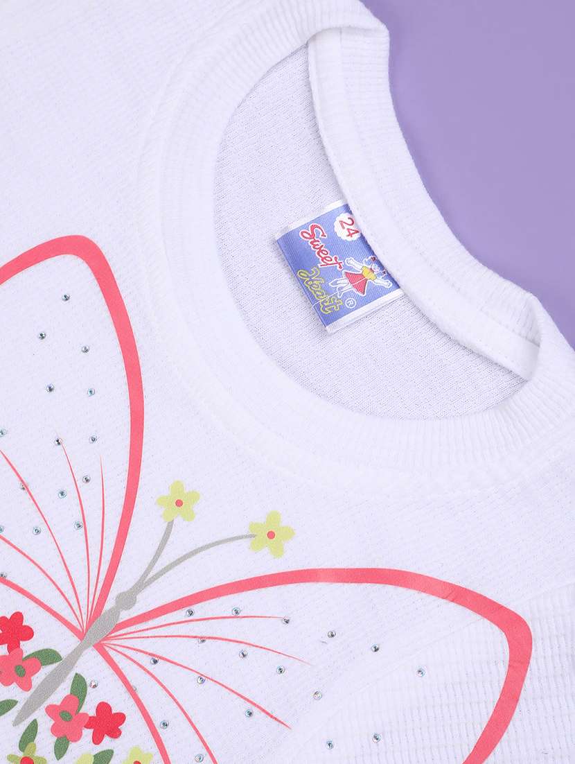 girls self designed top and skirt set - 22298042 -  Standard Image - 3