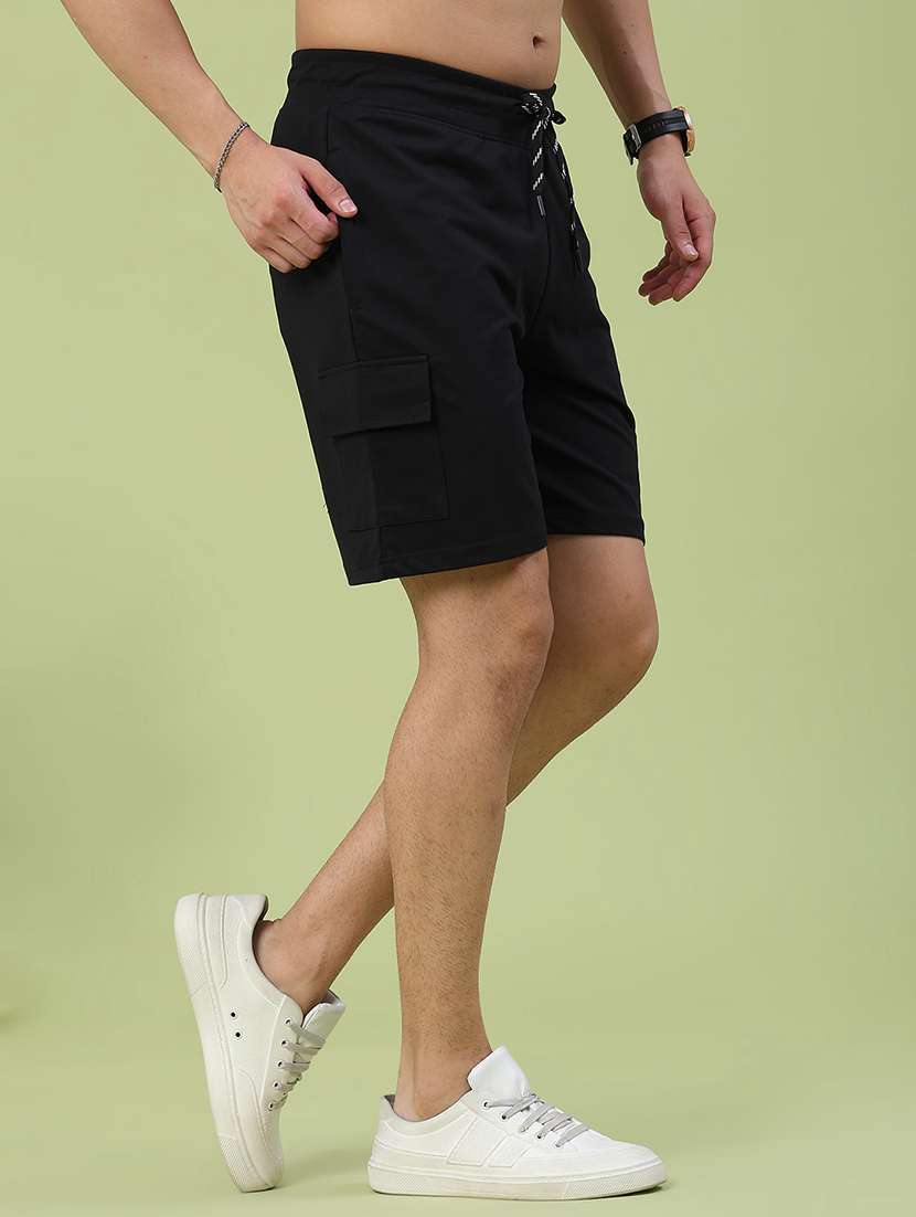 men typographic mid rise regular fit sports shorts - 22298056 -  Standard Image - 3