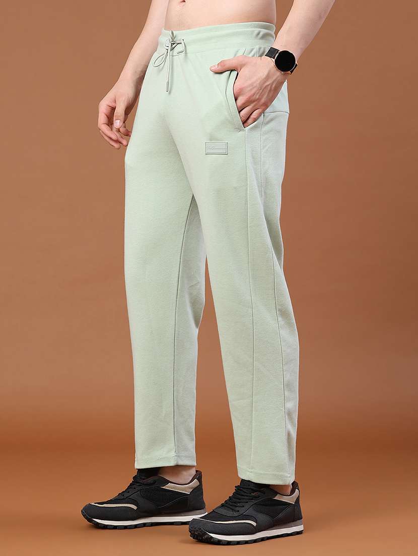 Men Solid Mid Rise Full Length Track Pant - 22298089 -  Standard Image - 3