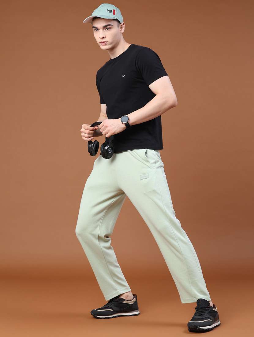 Men Solid Mid Rise Full Length Track Pant - 22298089 -  Standard Image - 5