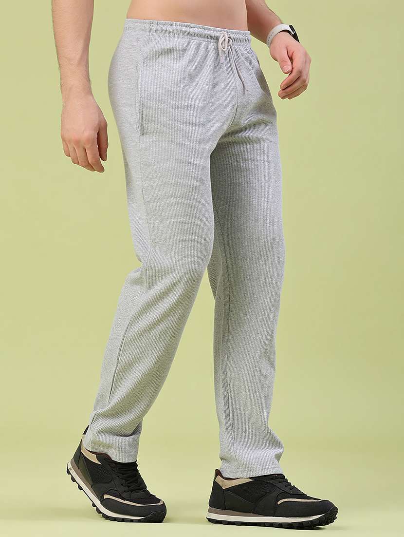 men solid mid rise regular fit track pant - 22298093 -  Standard Image - 3