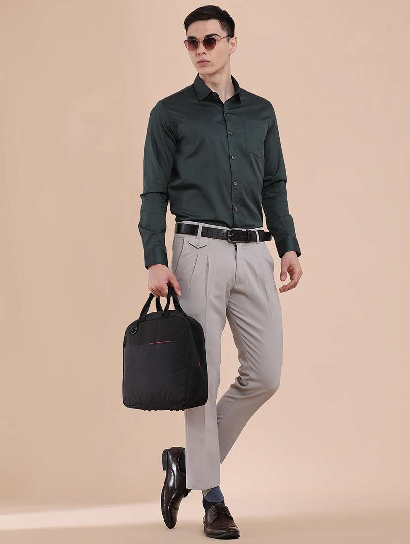men solid long sleeves formal shirt - 22298096 -  Standard Image - 5