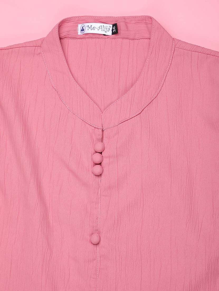 girls solid short sleeve a-line dress - 22298221 -  Standard Image - 3