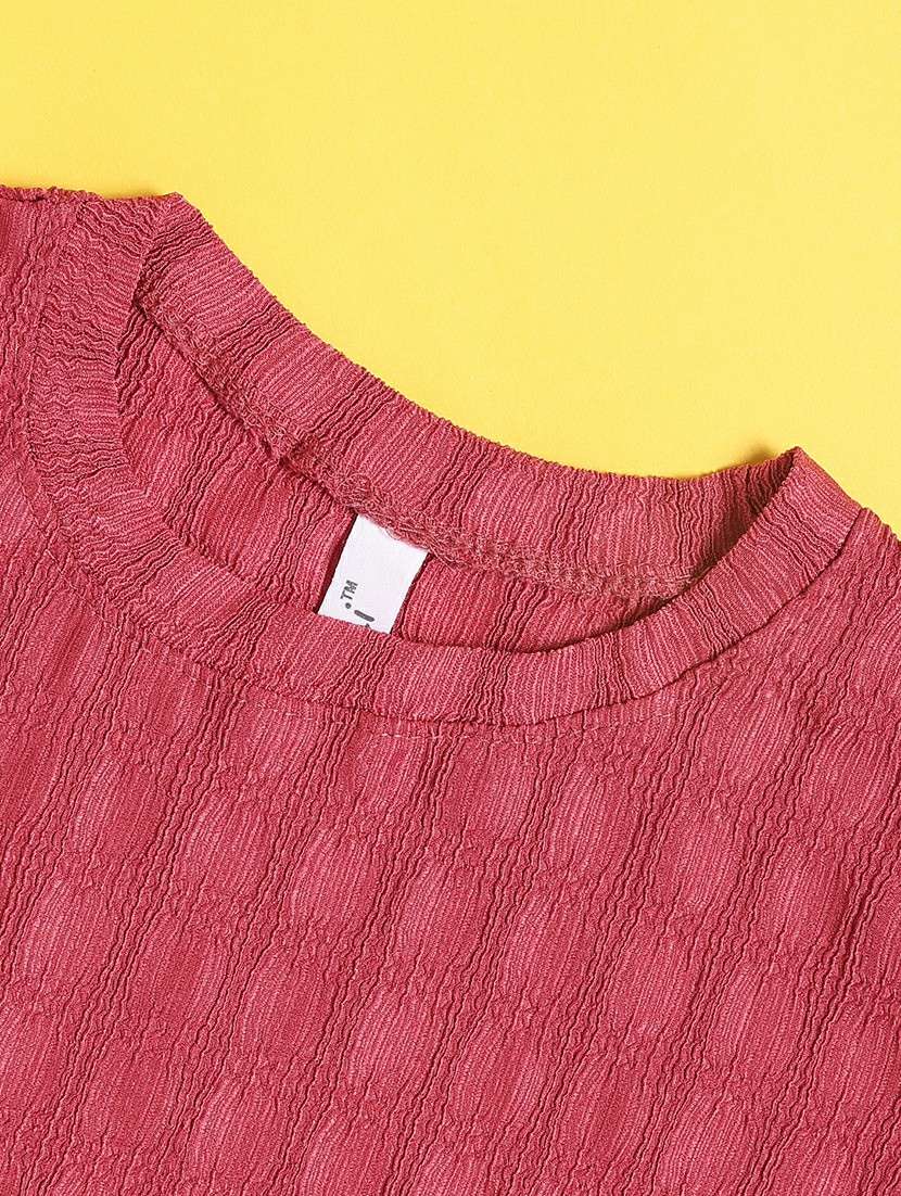 peach cotton plain tee - 22298258 -  Standard Image - 3